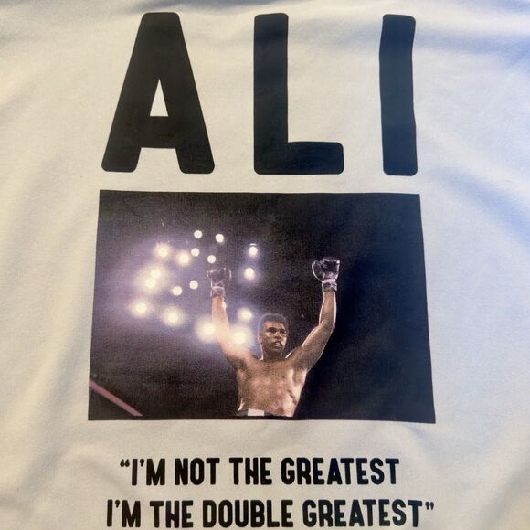 Muhammad Ali X Zara Sweatshirt Crewneck Youth Size Sz 13-14 Double Sided - Picture 8 of 11